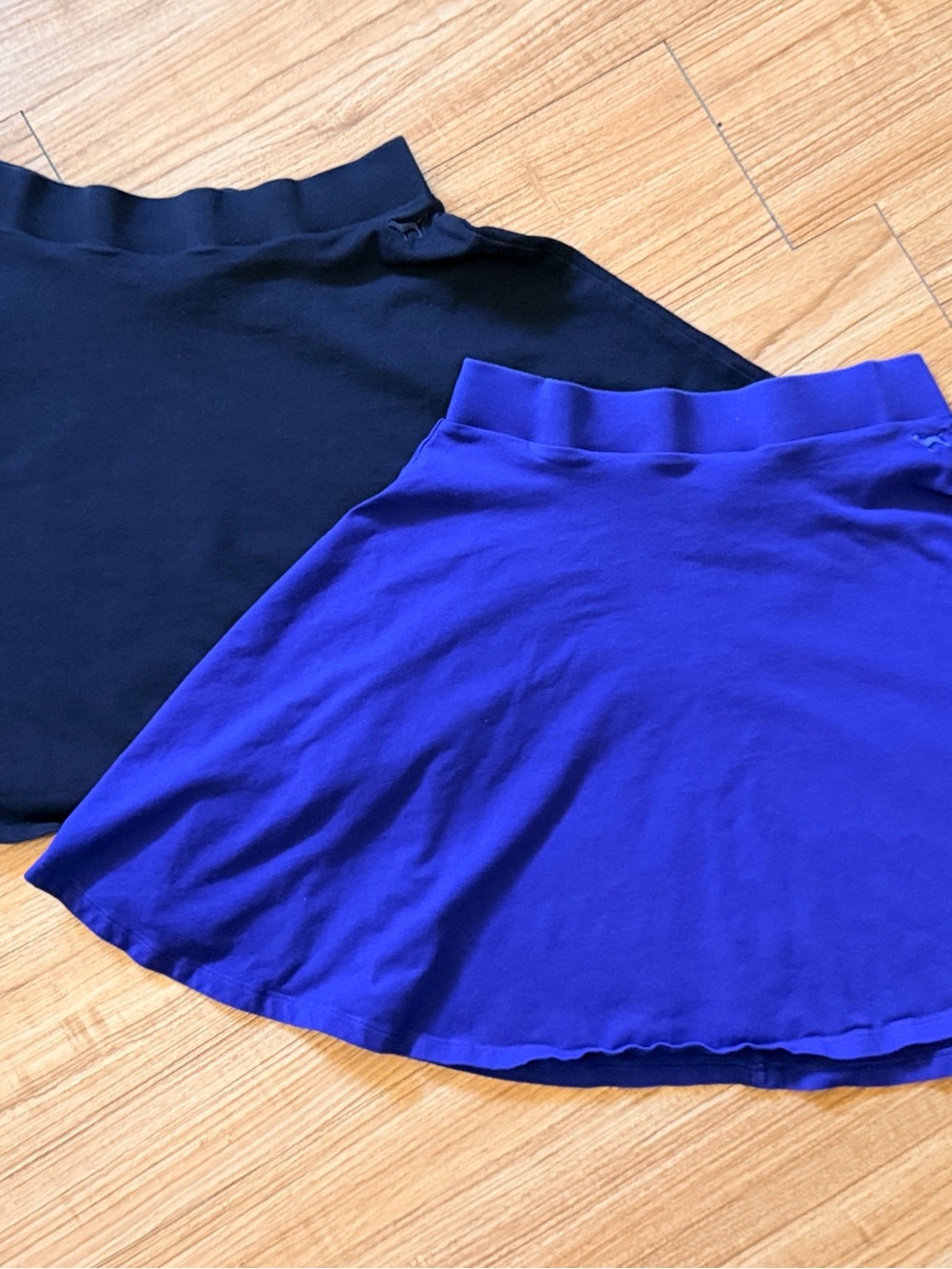 PINK Victoria's Secret Black and Royal Blue Mini Skirts